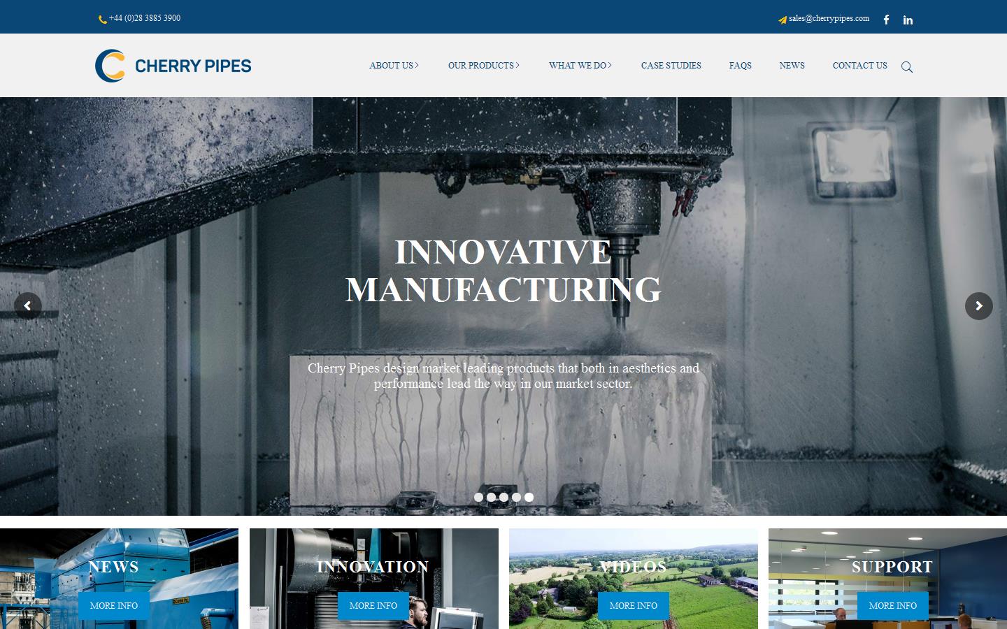 Cherry Drainage Pipes Website