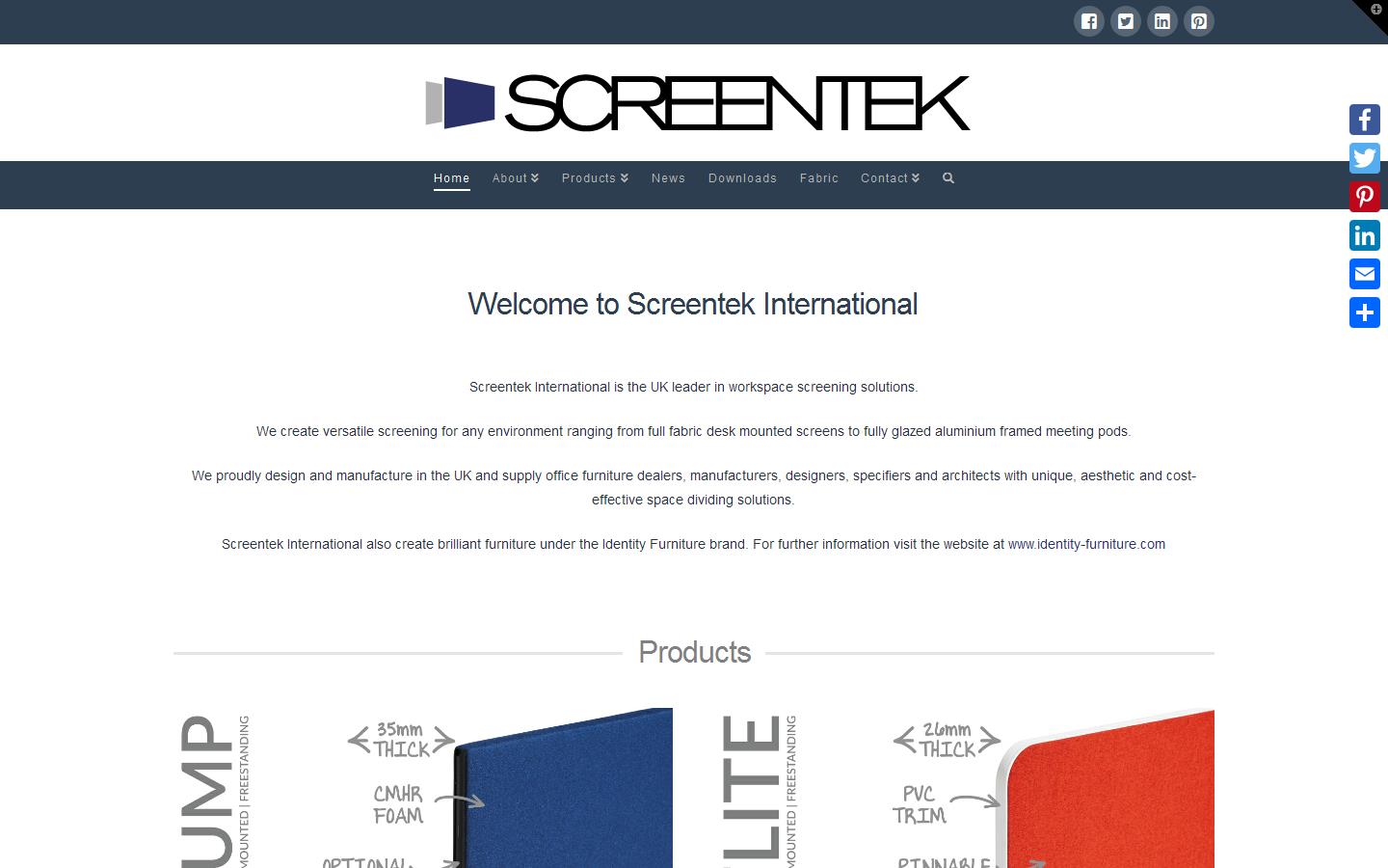 Screentek Website