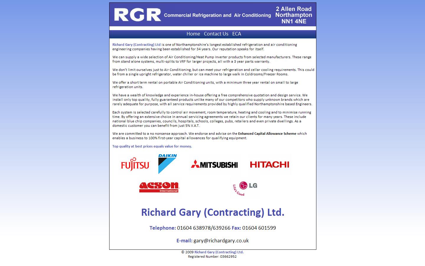 Richard Gary Contracting Ltd Website