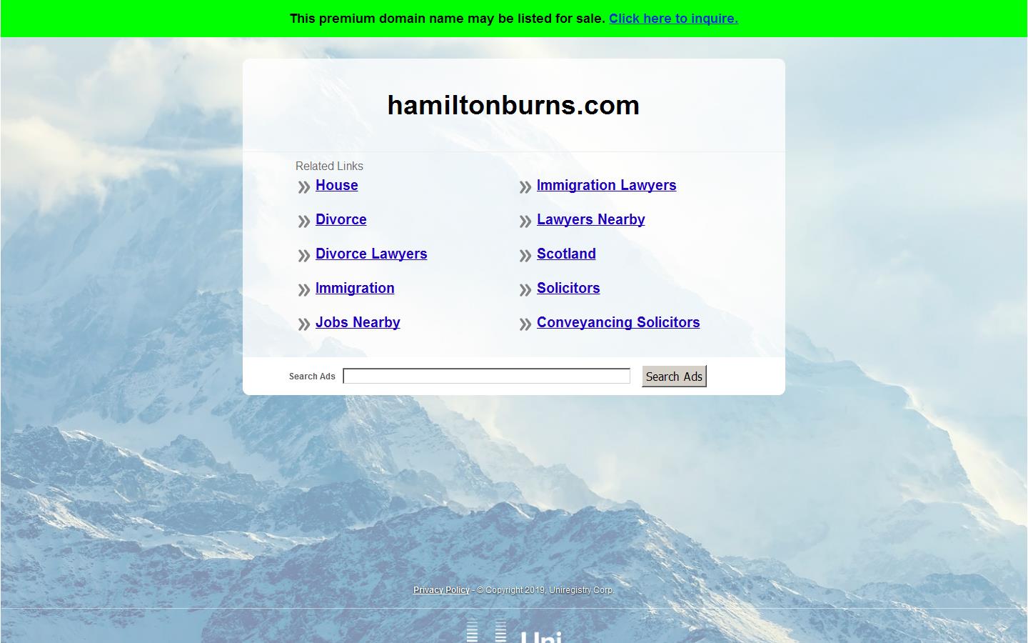 Hamilton Burns W S Website