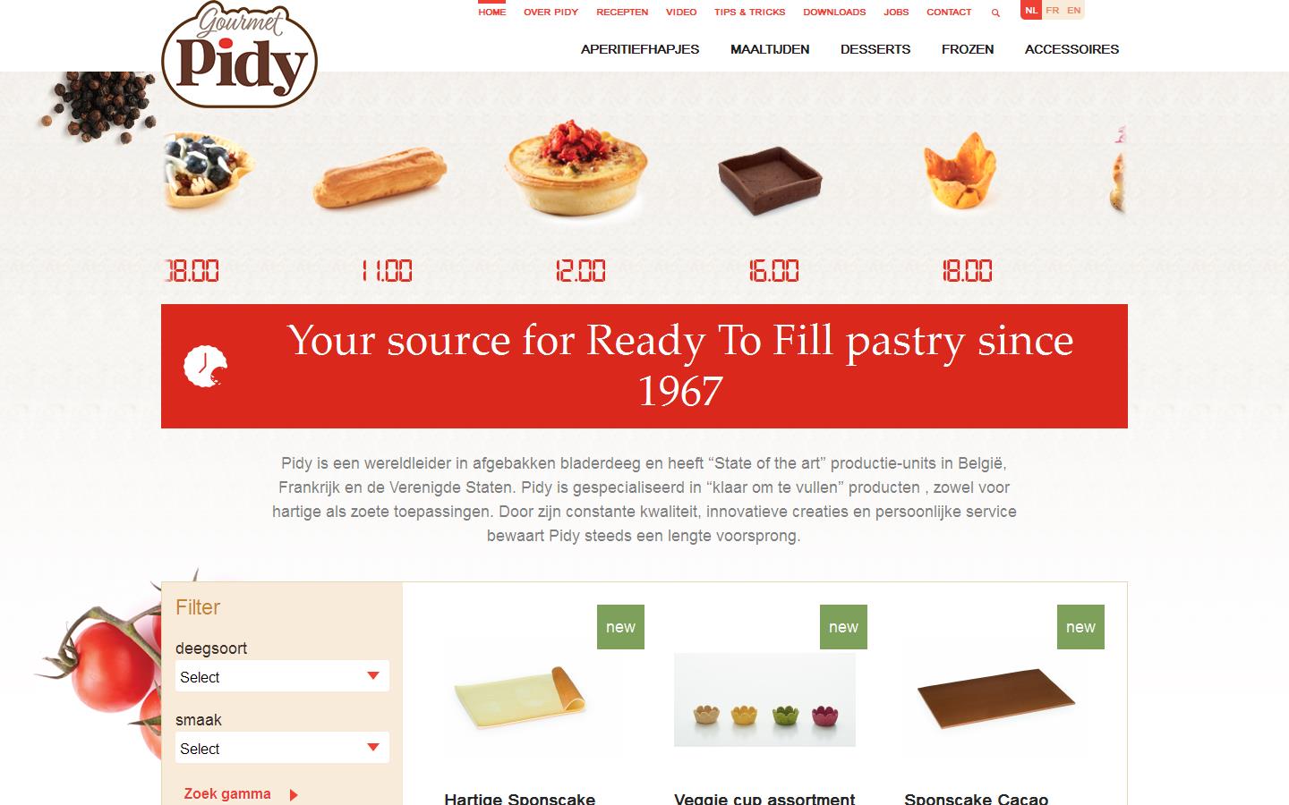 Gourmet Pidy Website
