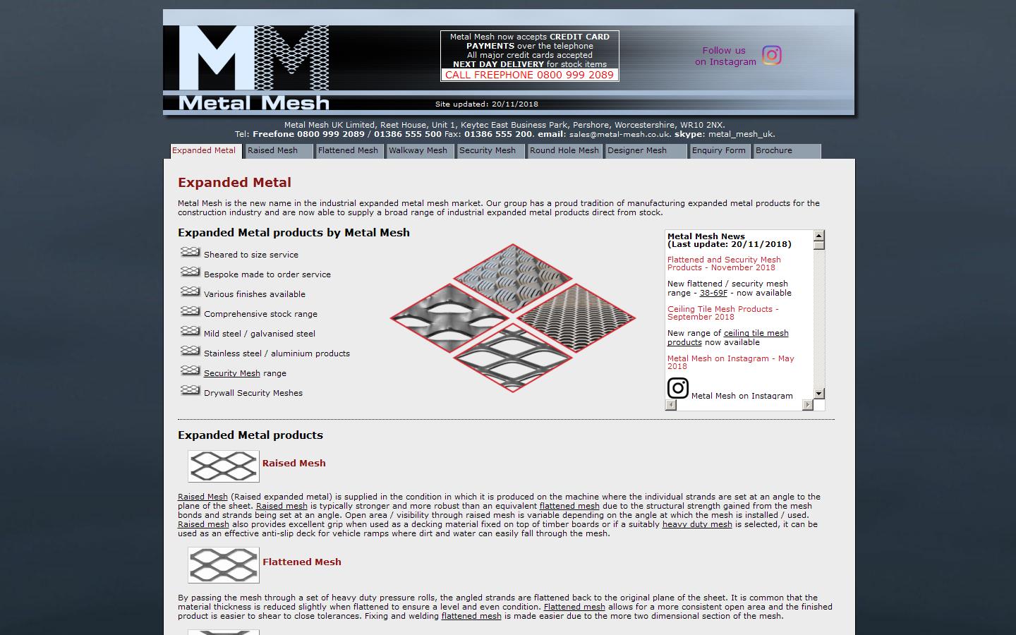 Metal Mesh Website