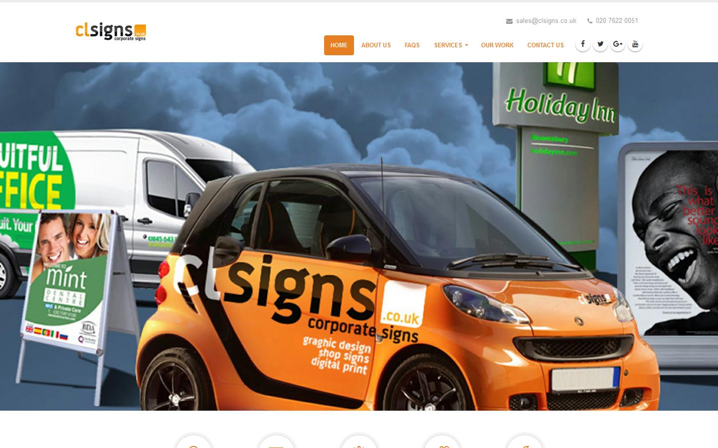 Connection London Signs Website