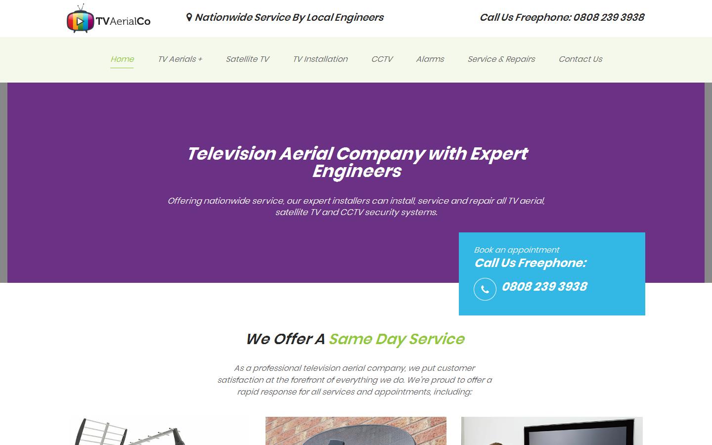 Television Aerial Company Ltd Website
