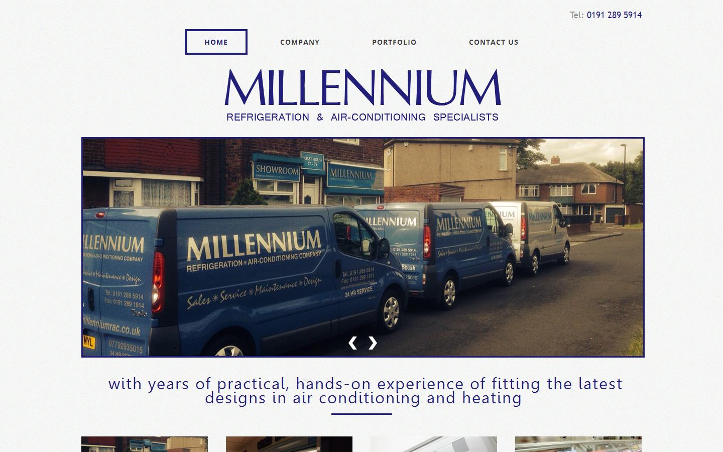 Millennium Refrigeration Ltd Website