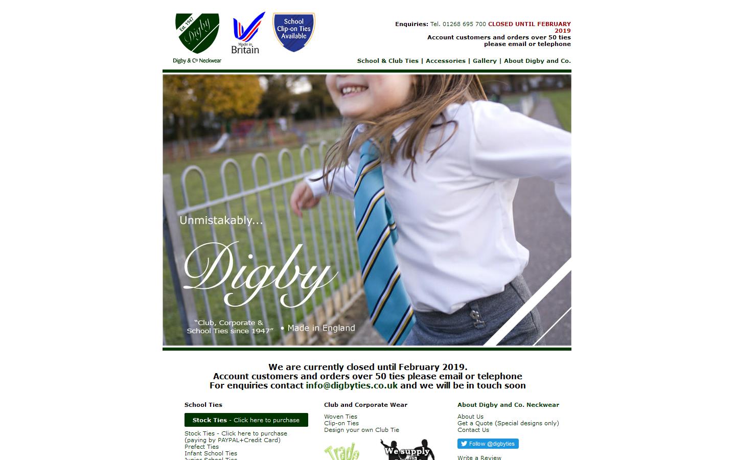 Digby Ties Website