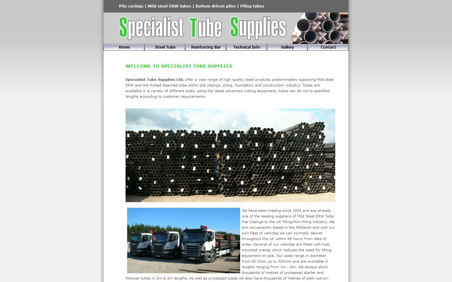 Specialist Tube Supplies Website