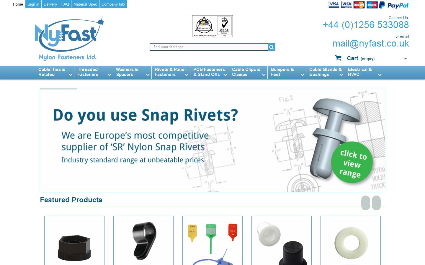 Nylon Fasteners Ltd Website