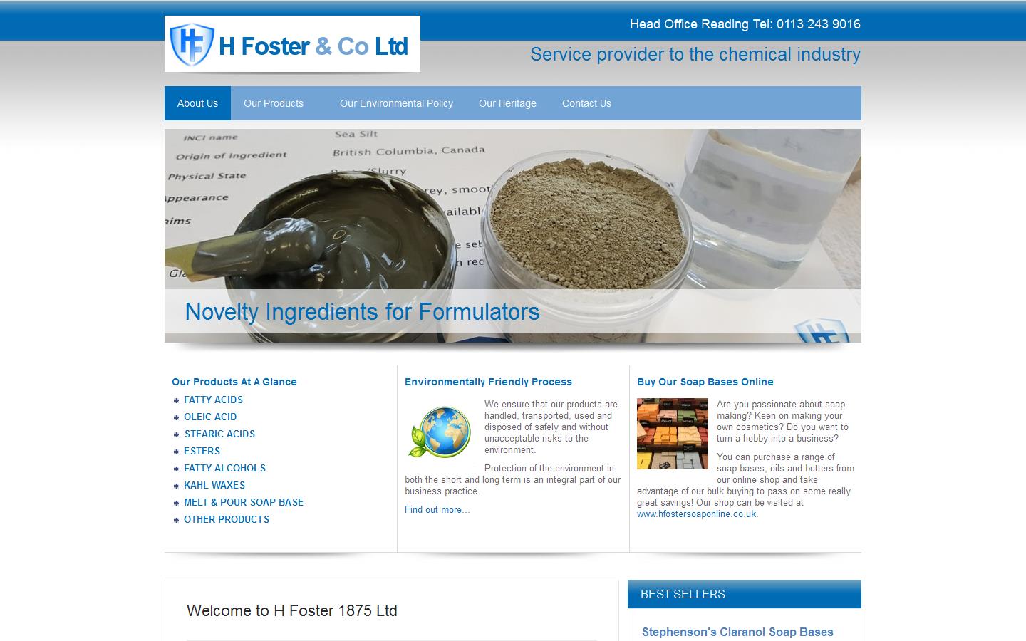 H Foster & Co. Ltd Website