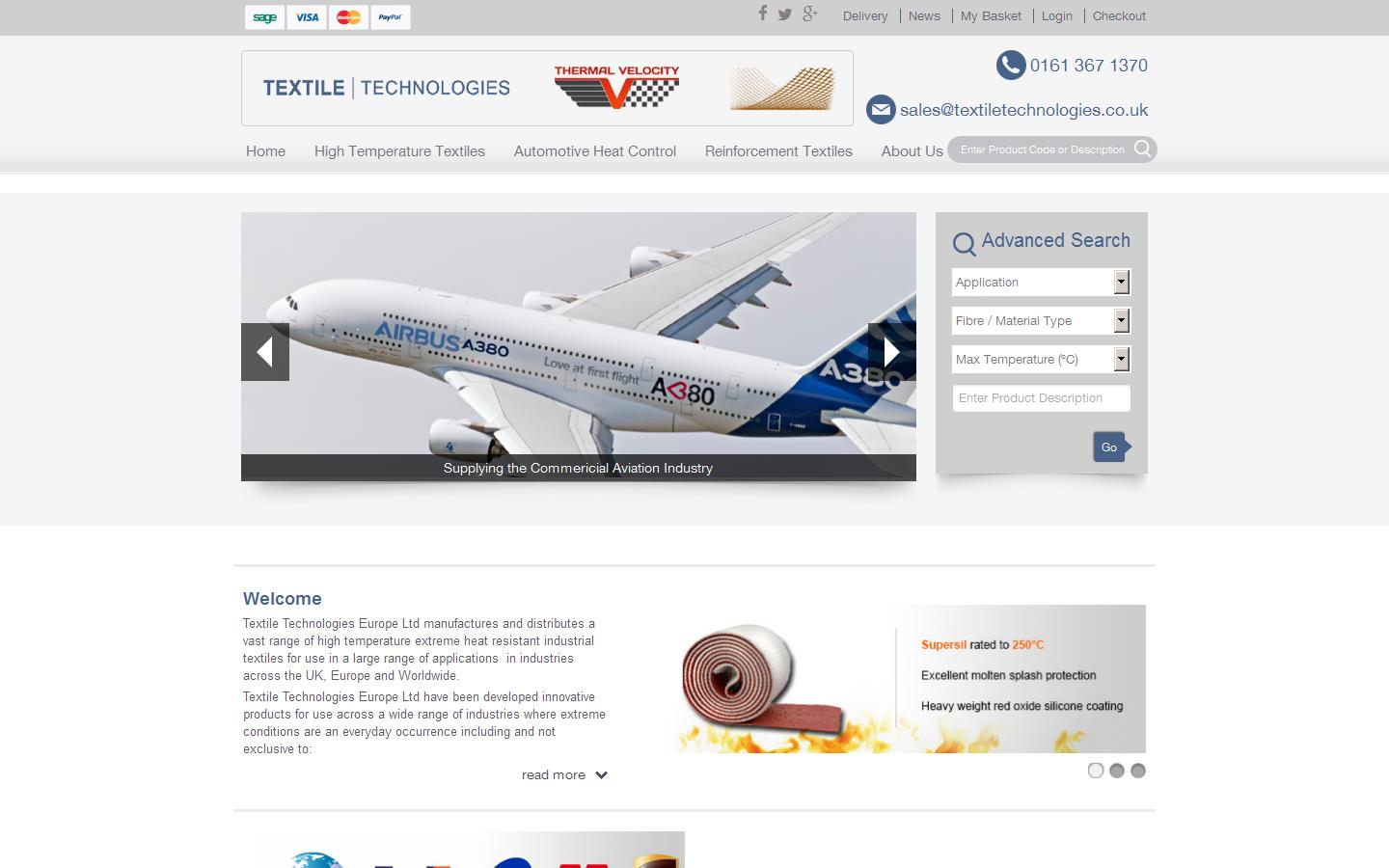 Textile Technologies Website
