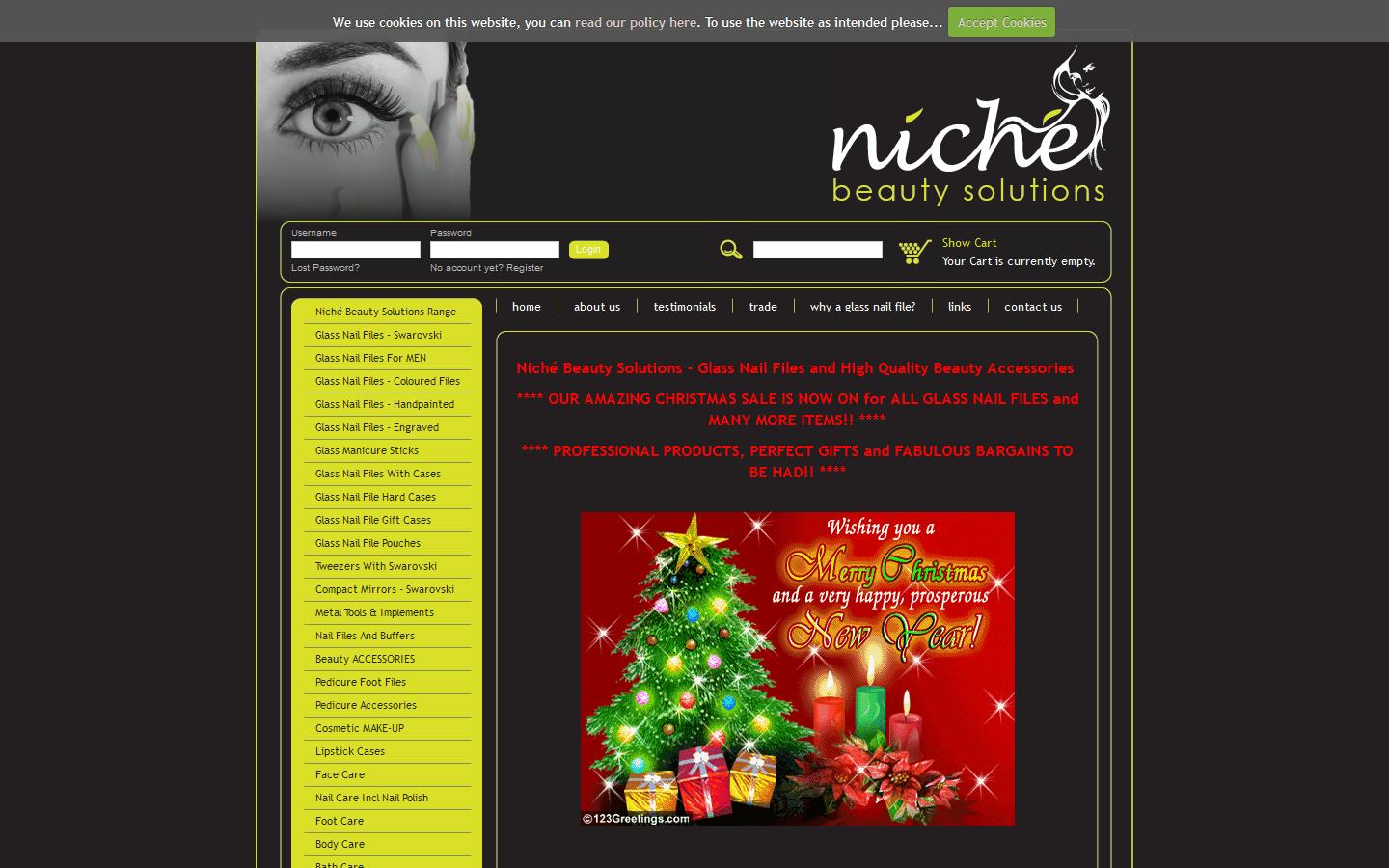 Niche Beauty Solutions Ltd Website