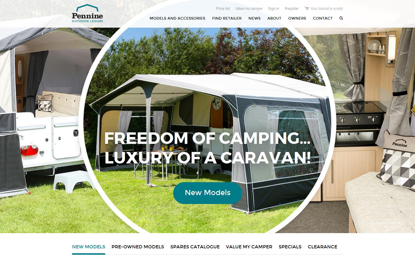 Pennine Leisure Products Website
