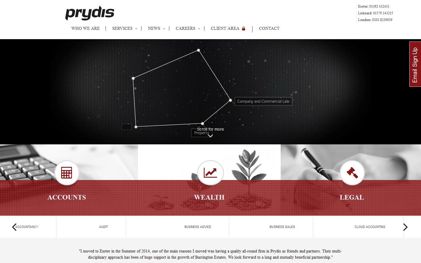 Prydis Website