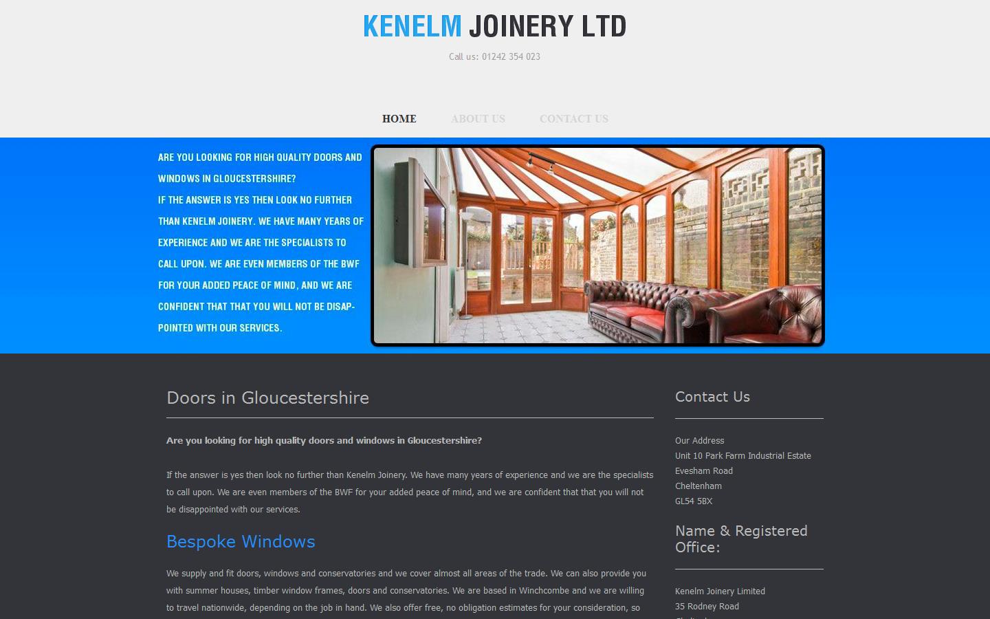Kenelm Joinery Website