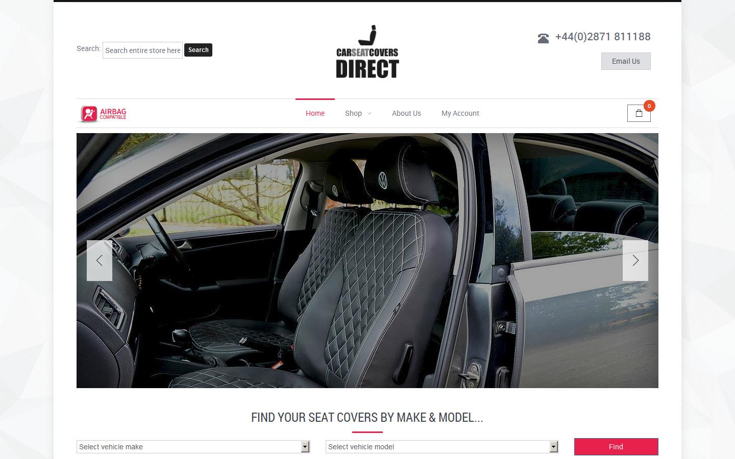 Car Seat Covers Direct Website
