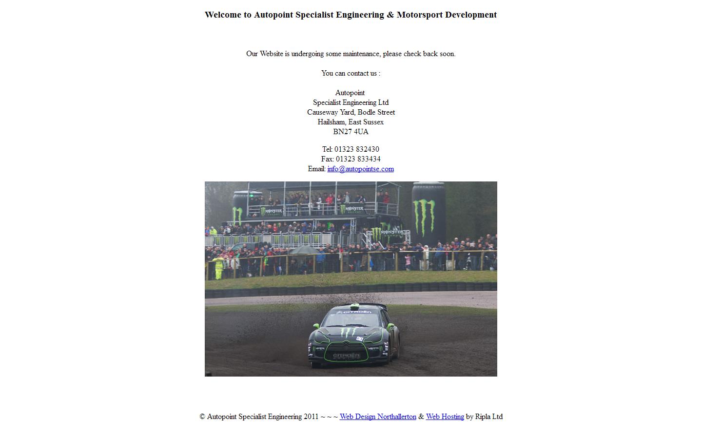 Autopoint Specialist Engineering Website