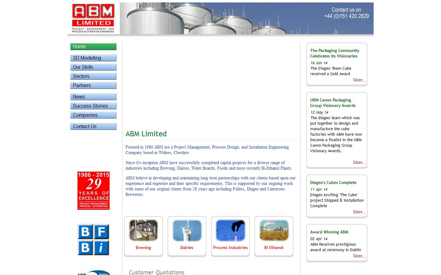 ABM Ltd Website