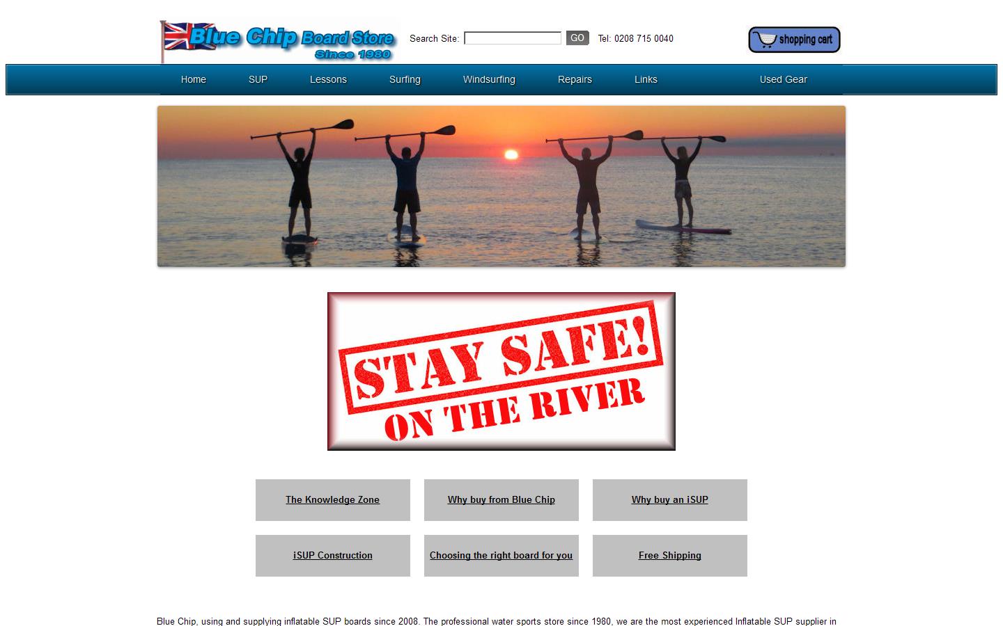 Blue Chip Board Store Website