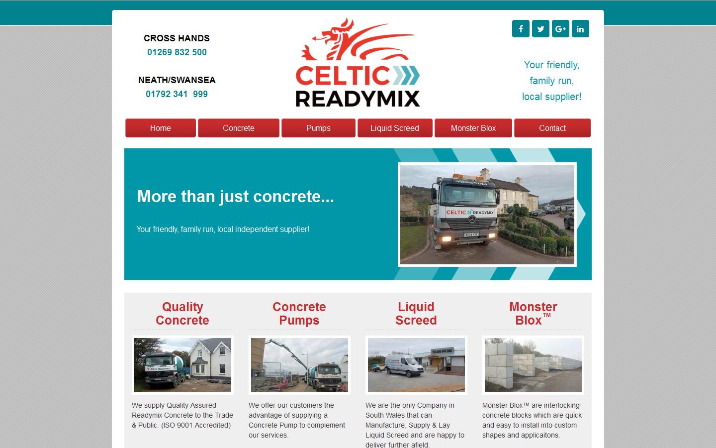 Celtic Ready Mix Website