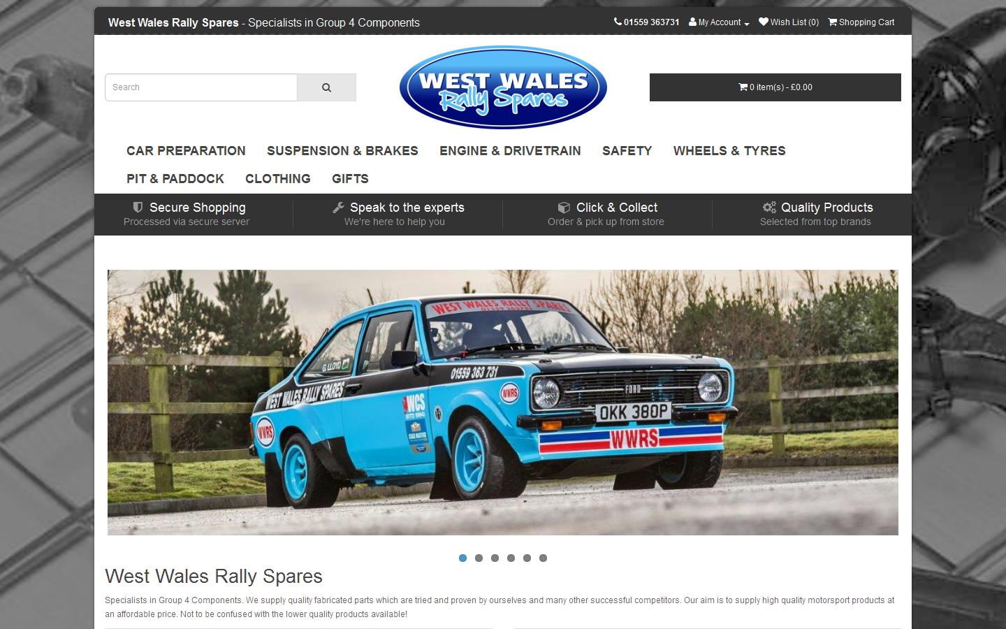 West Wales Rally Spares Website