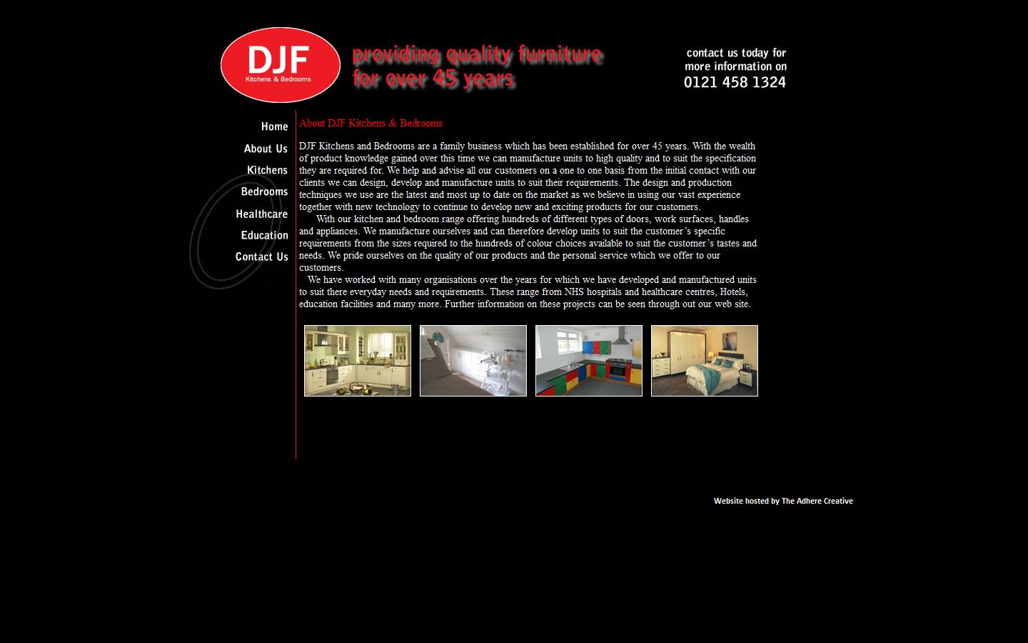 D J F Kitchens & Bedrooms Website