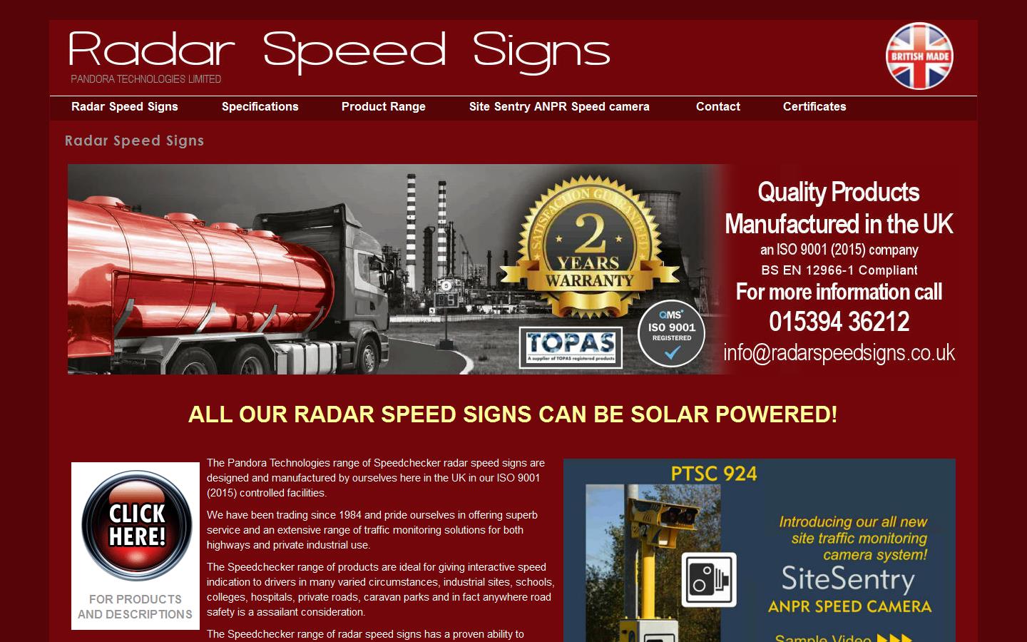 Pandora Technologies Ltd Website