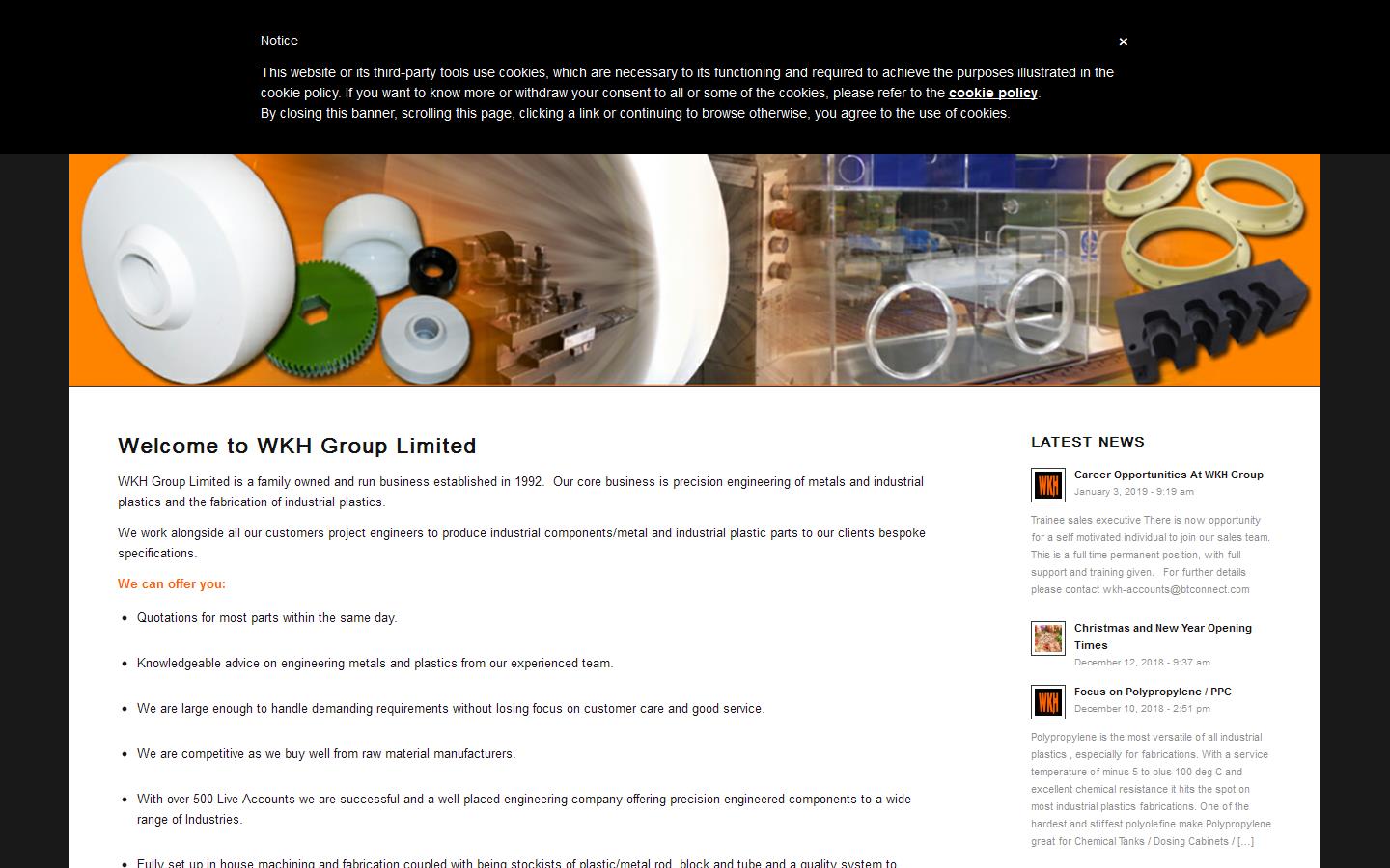 W K H Fabrications Ltd Website