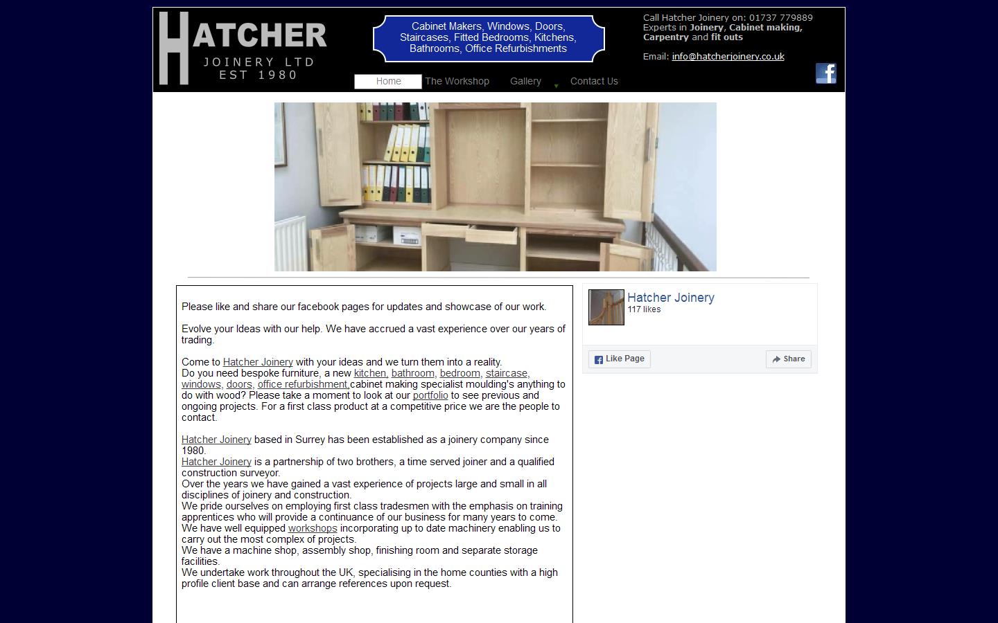 Hatcher Joinery Website