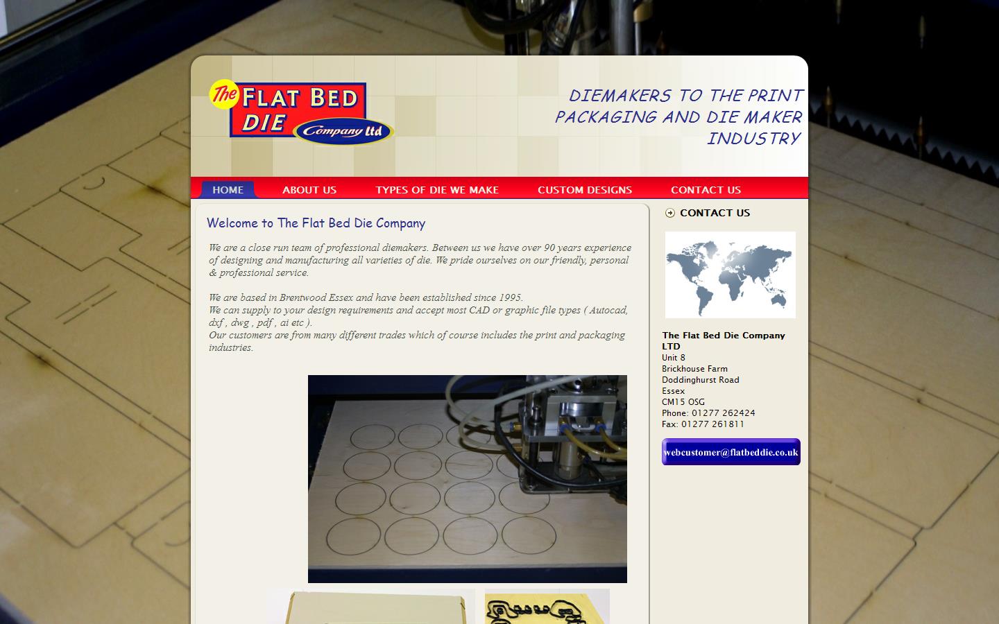 The Flat Bed Die Company Website