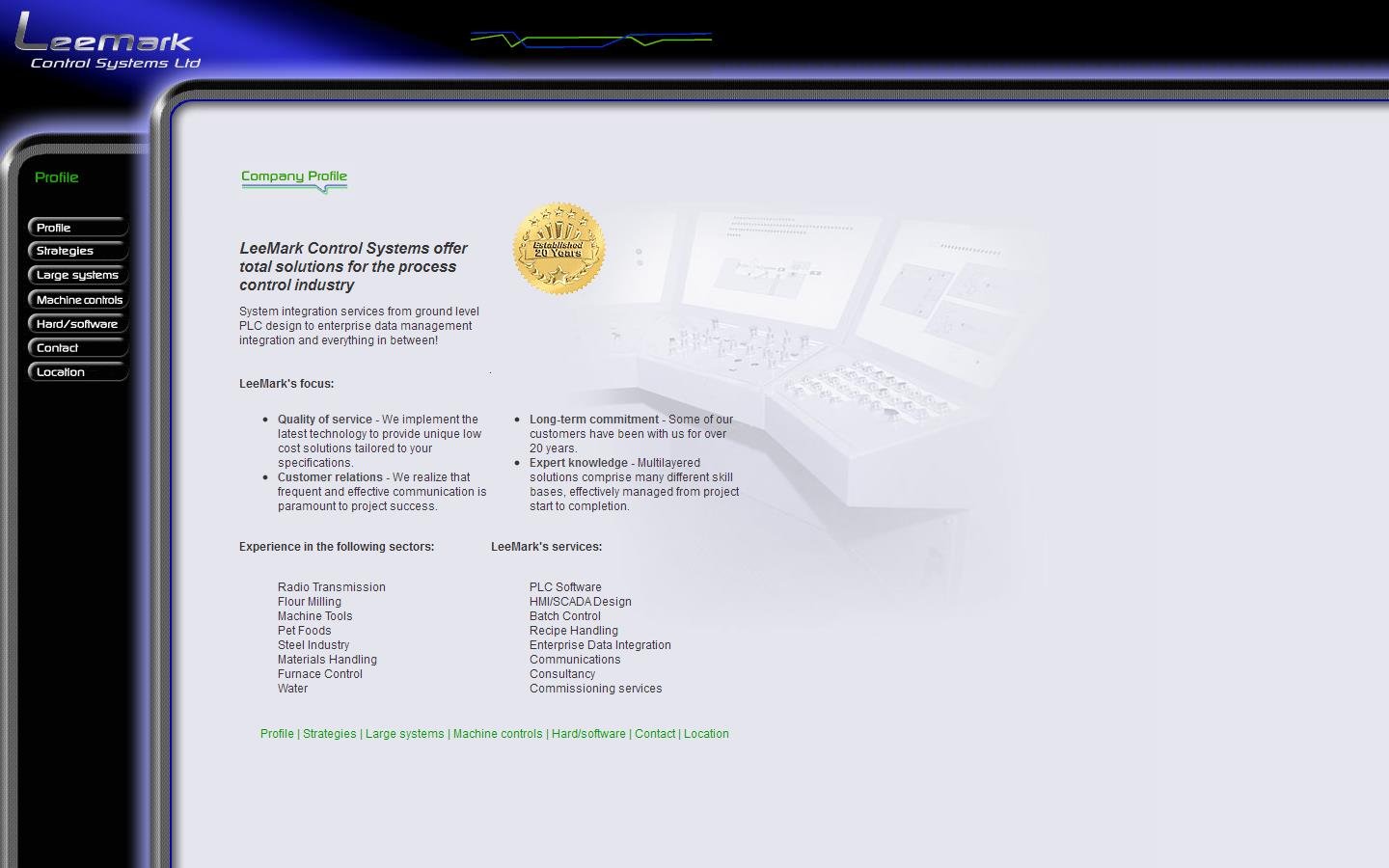 Leemark Control Systems Ltd Website