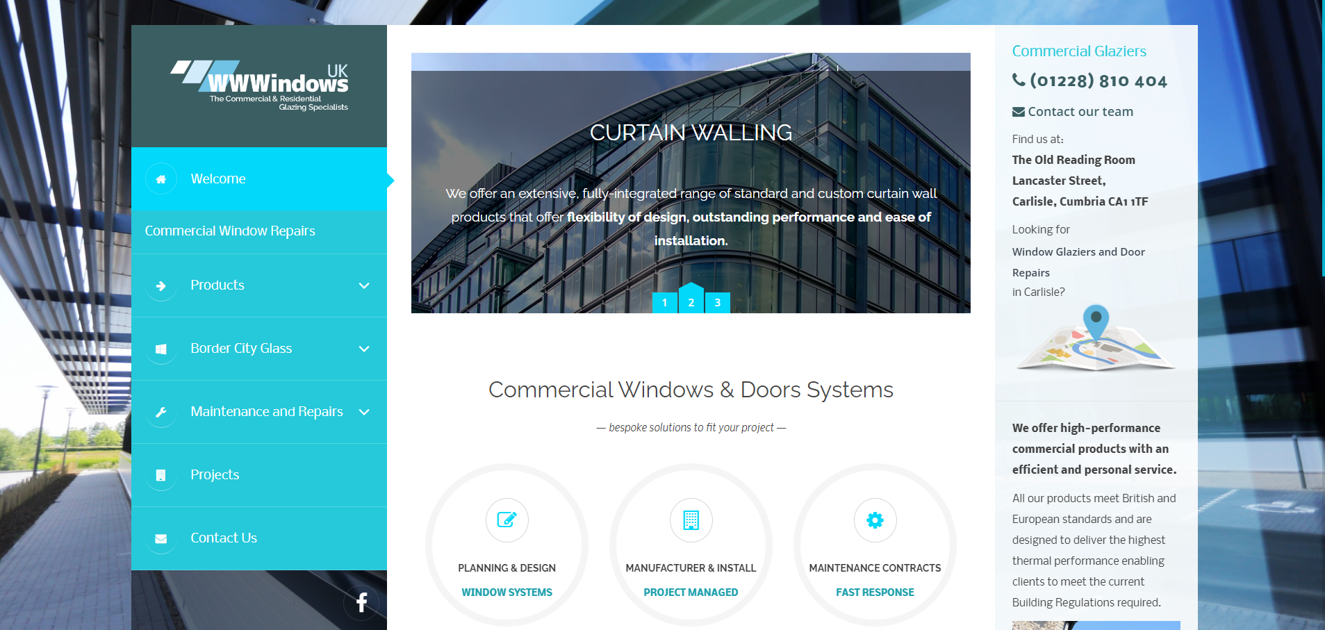 Border City Glass Website