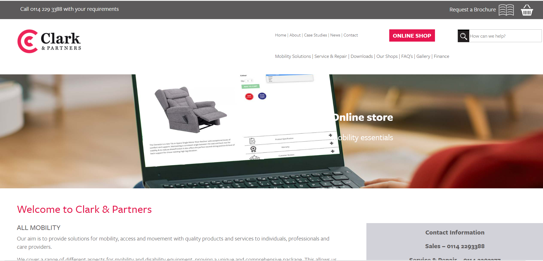 Clark & Partners Ltd Website