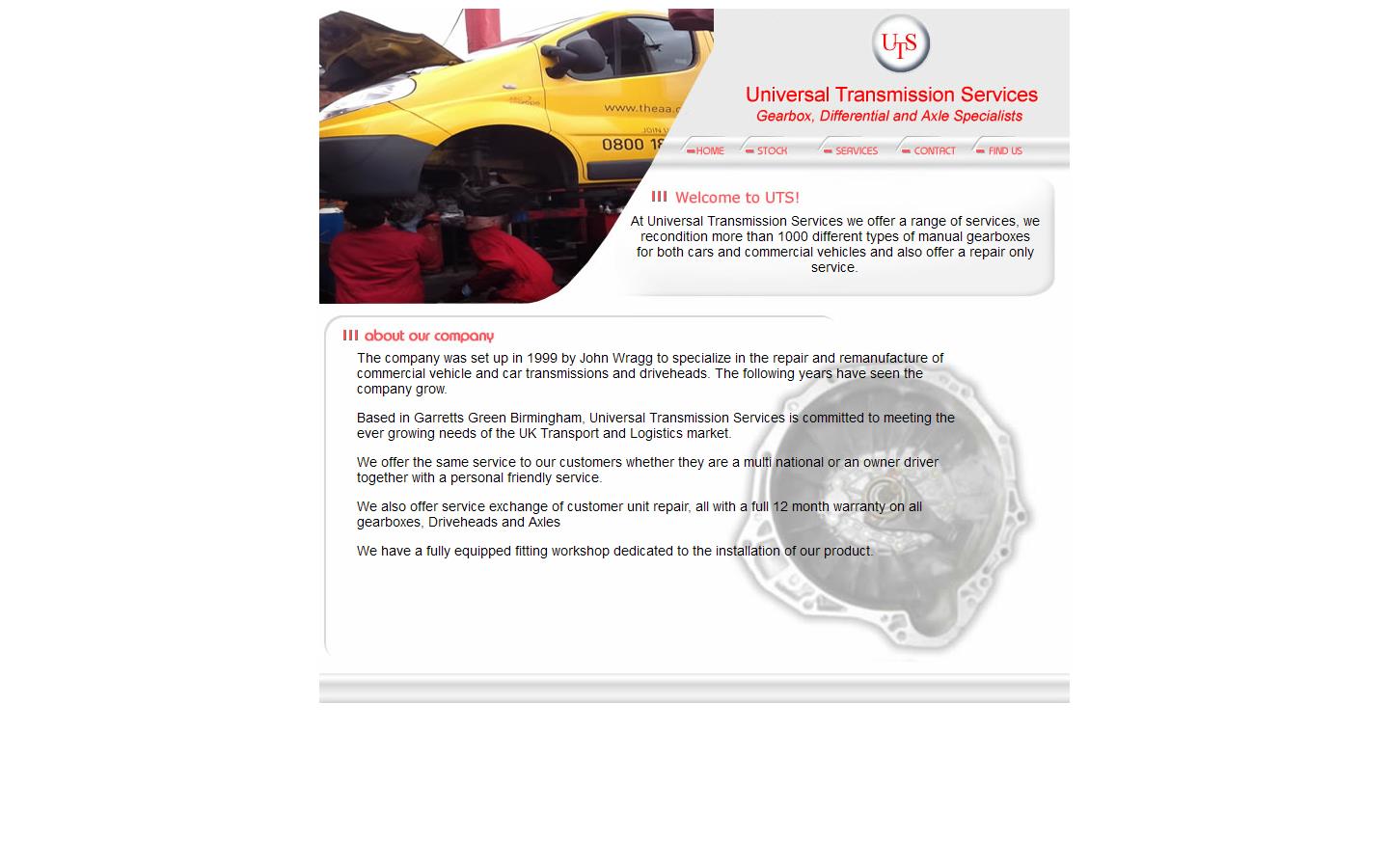 Universal Transmission Services Website