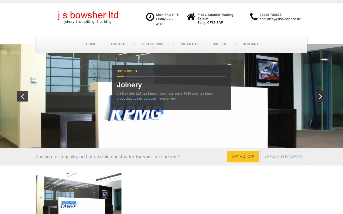 J S Bowsher Ltd Website
