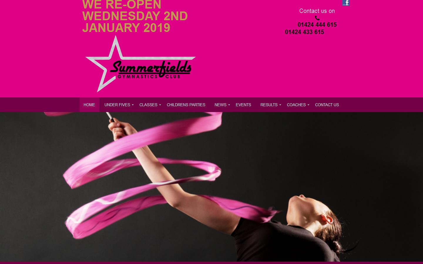 Summerfields Gymnastics Club Website