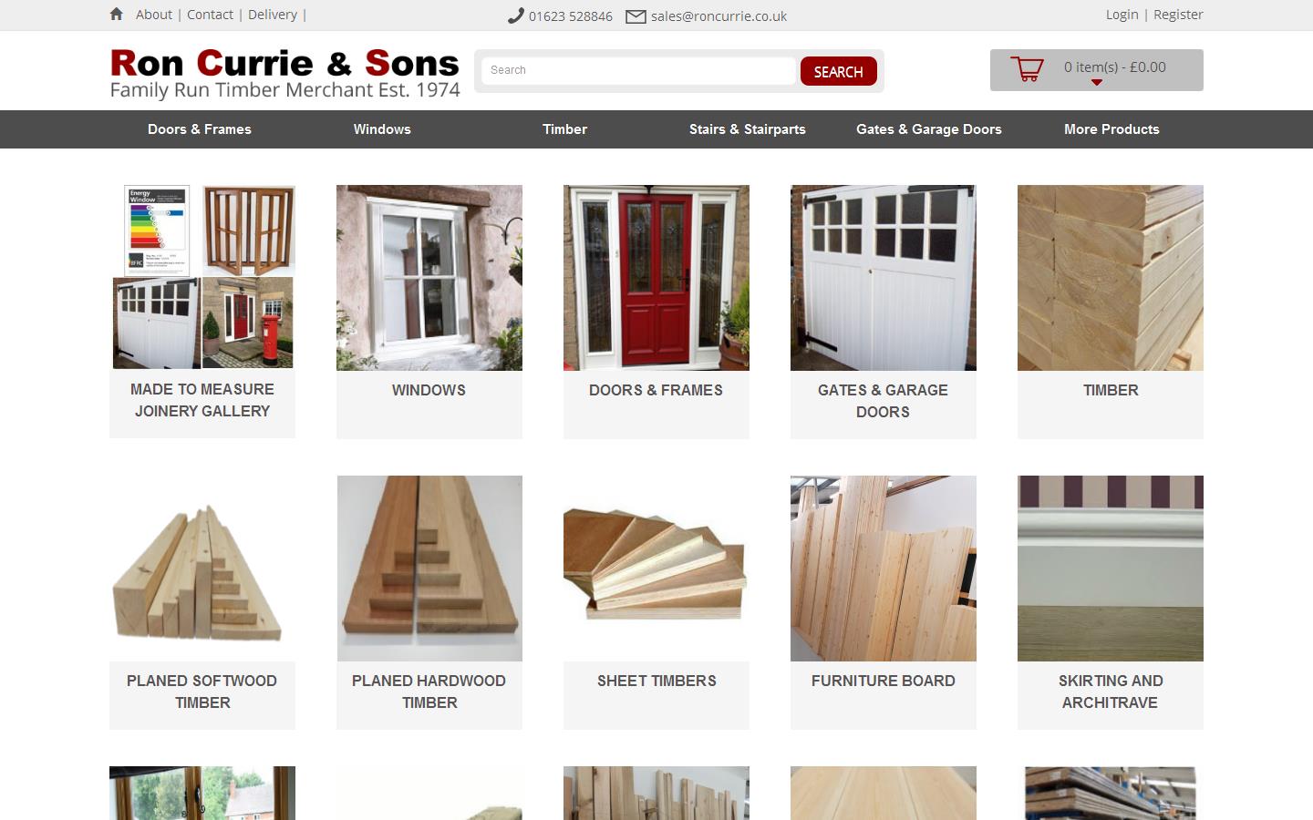 Ron Currie & Sons Website