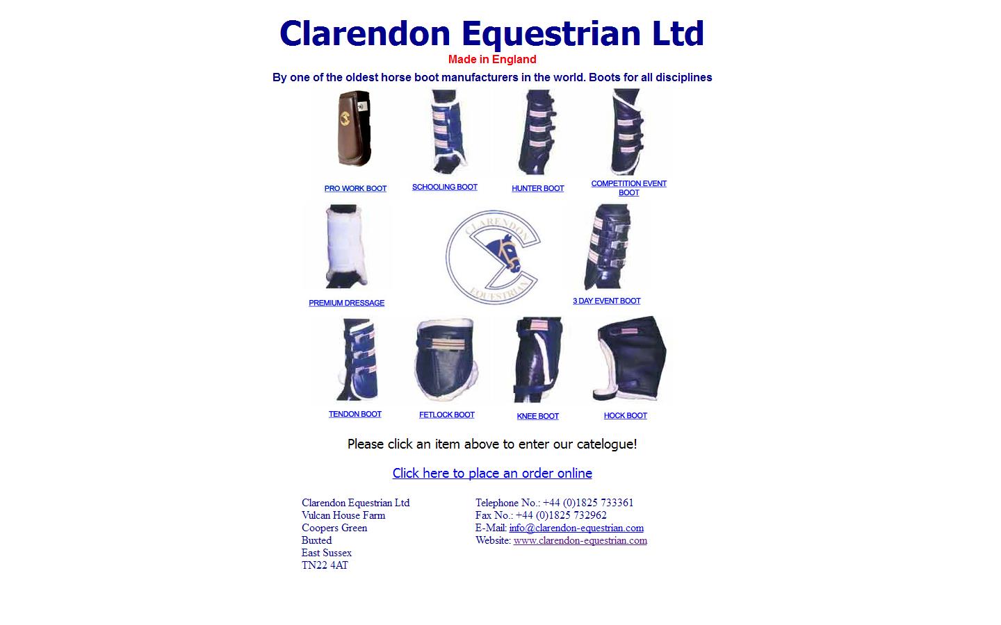 Clarendon Equestrian Ltd Website
