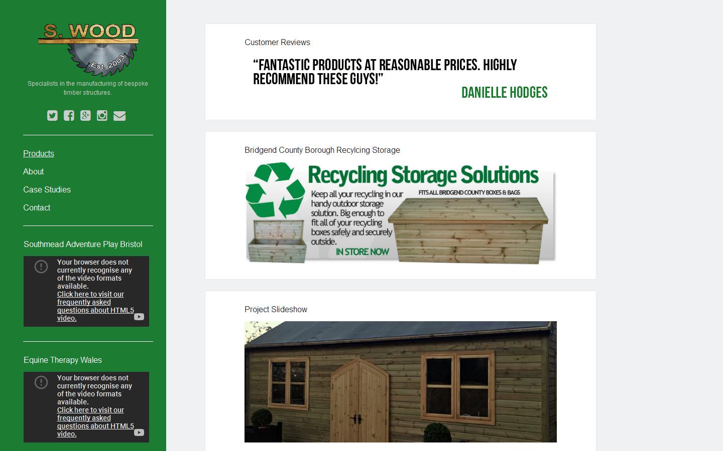 S Wood Products Website