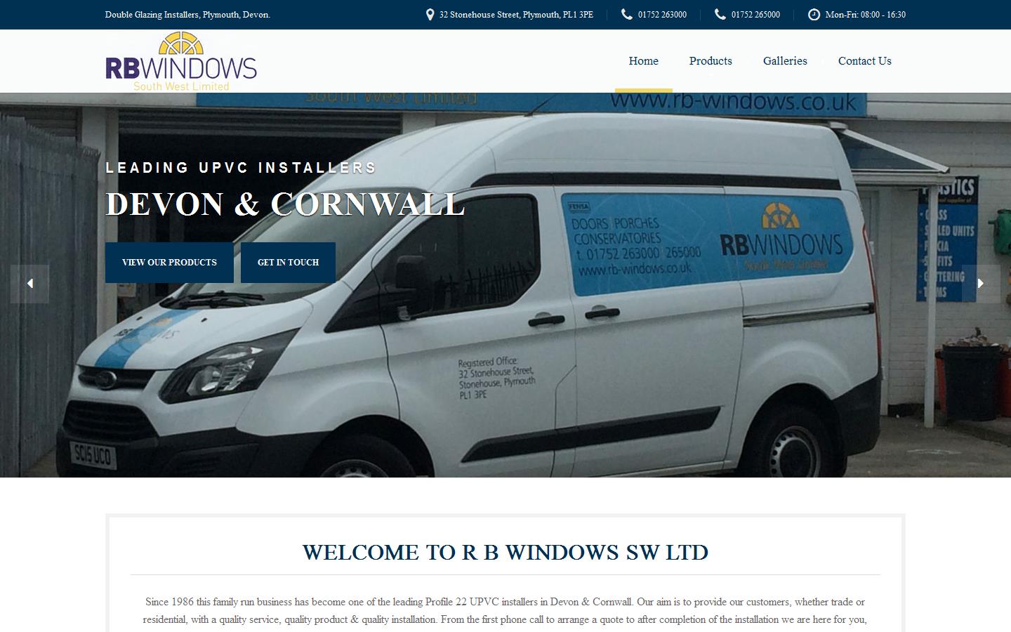 R B Windows South West Ltd Website
