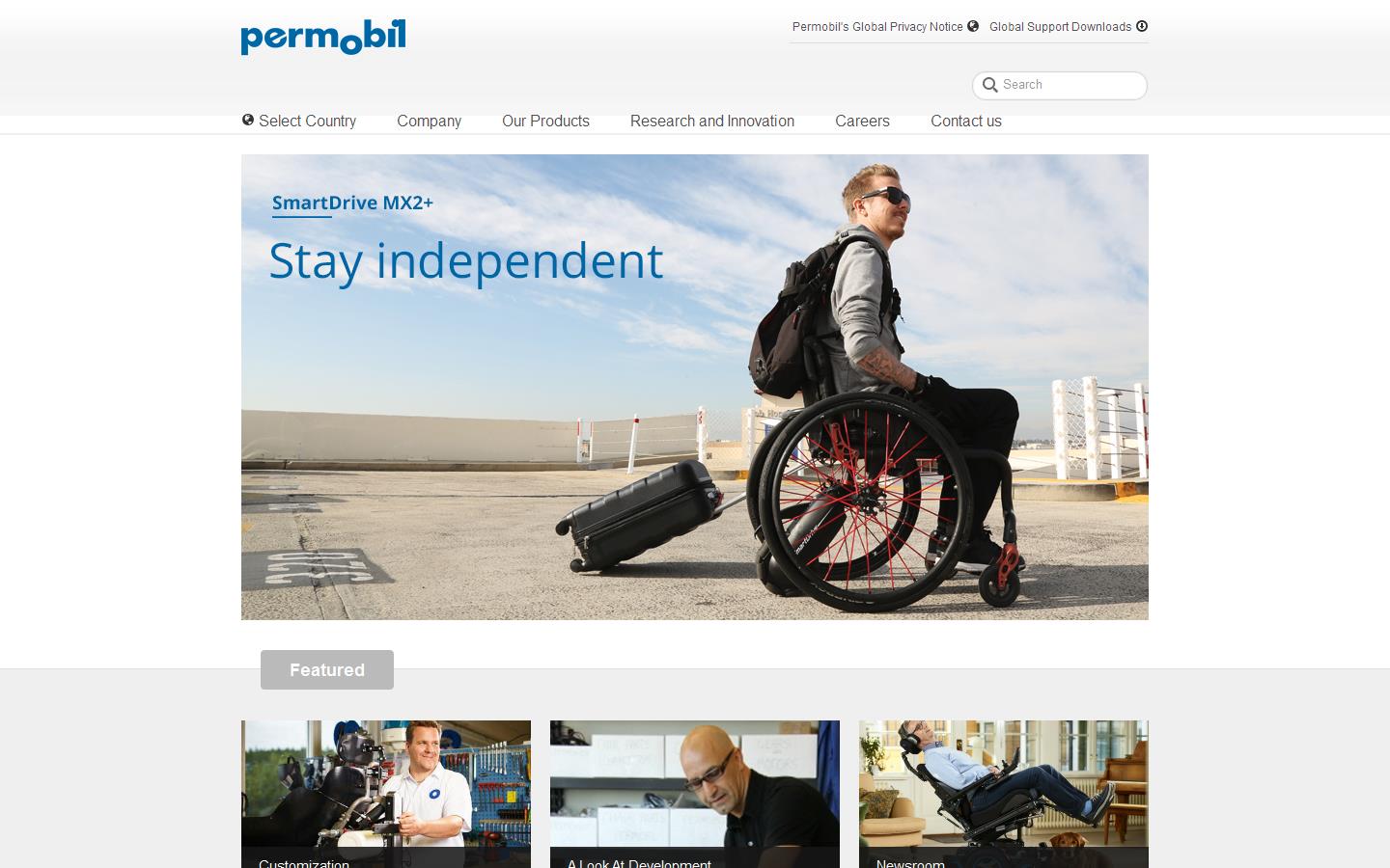 Permobil Website