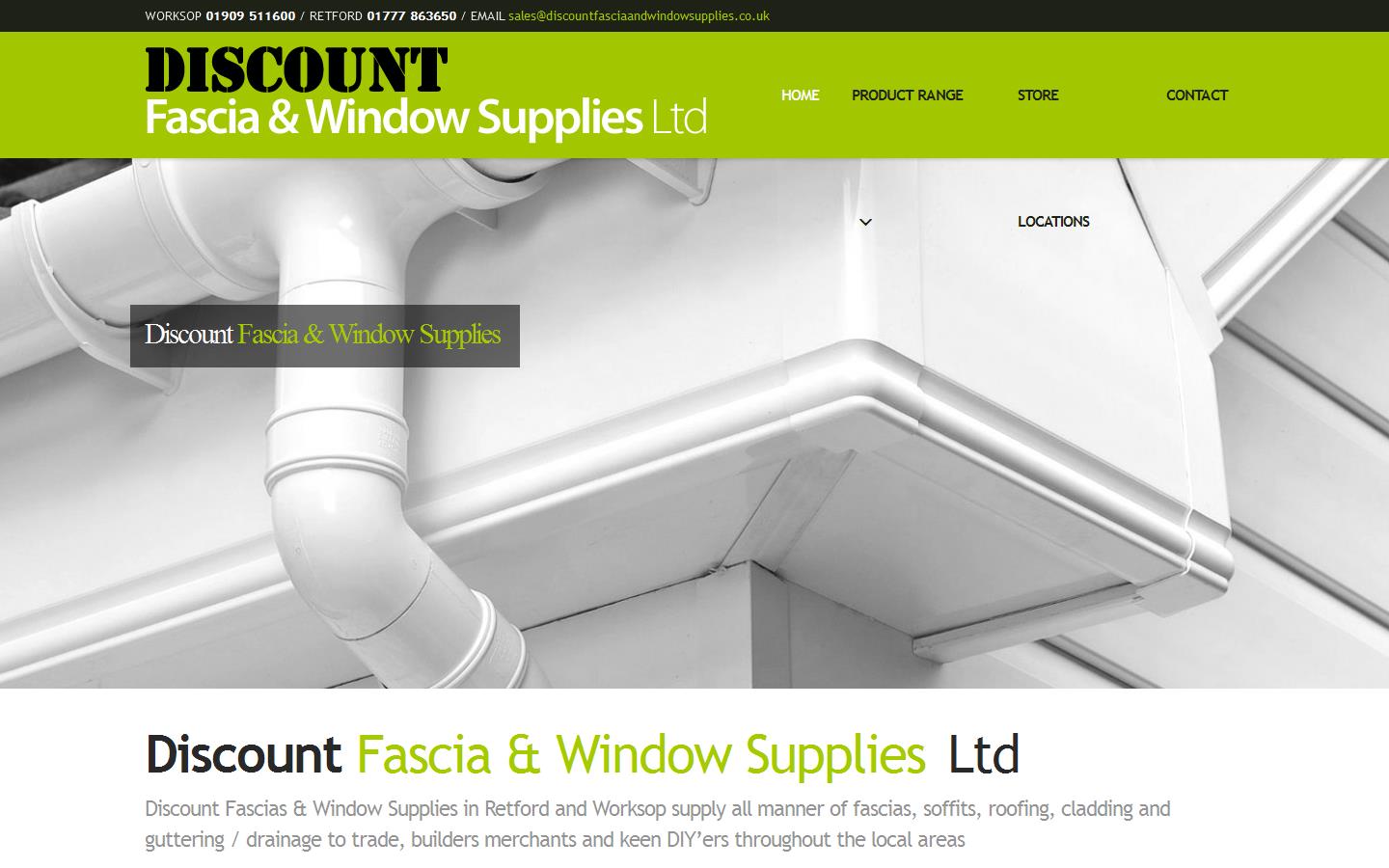 Discount Fascia & Window Supplies Ltd Website