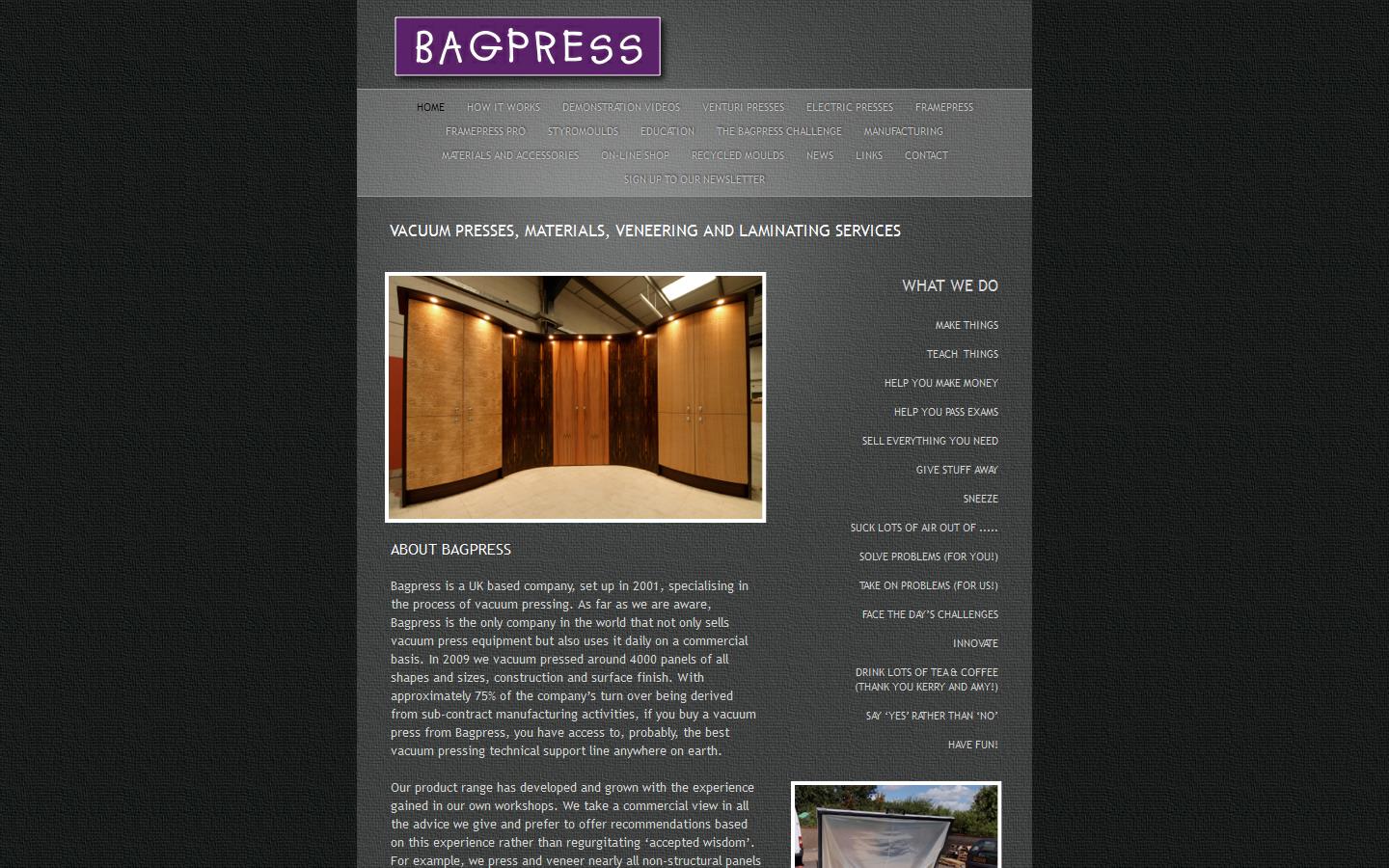 Bagpress Website