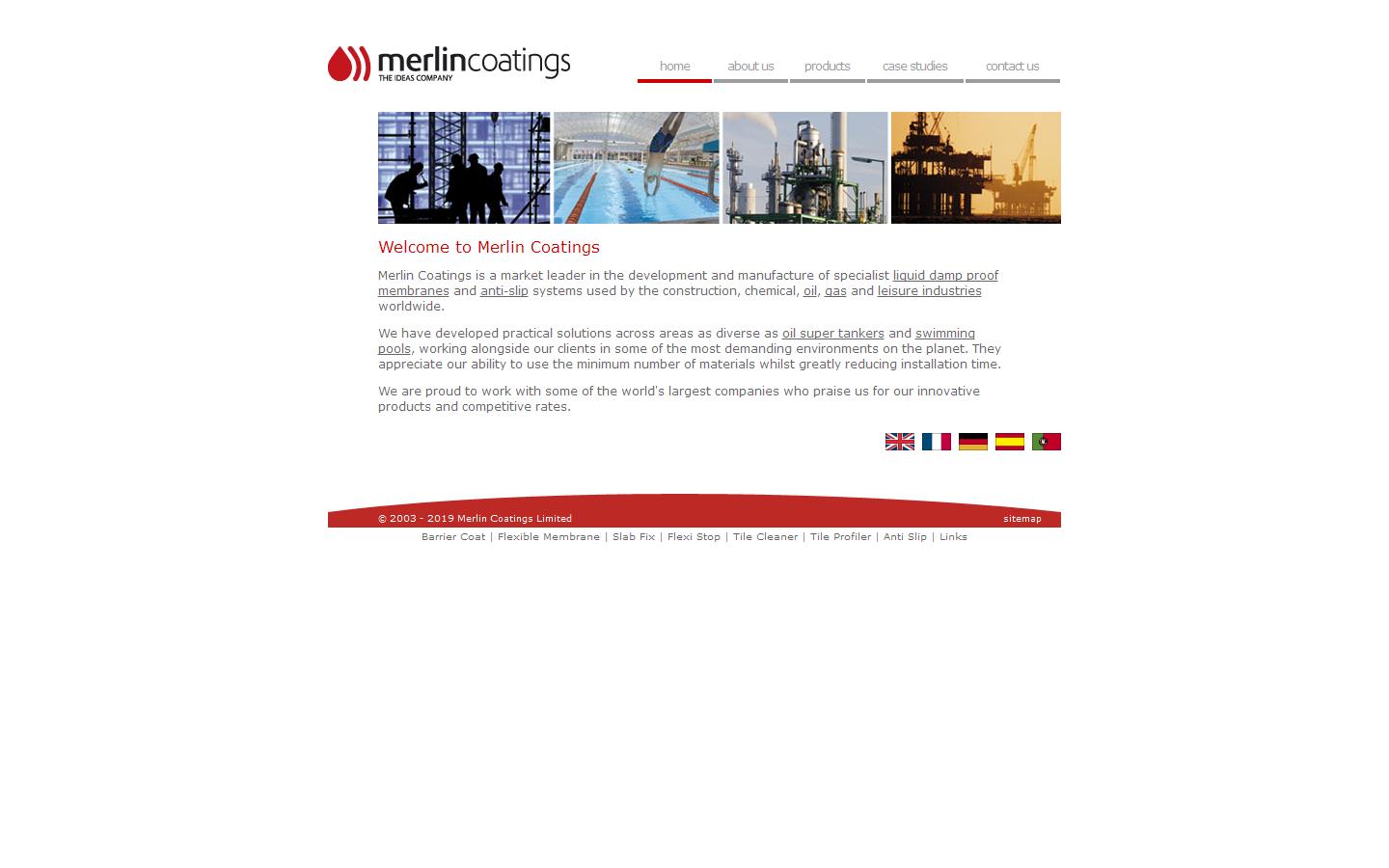 Merlin Coatings Ltd Website