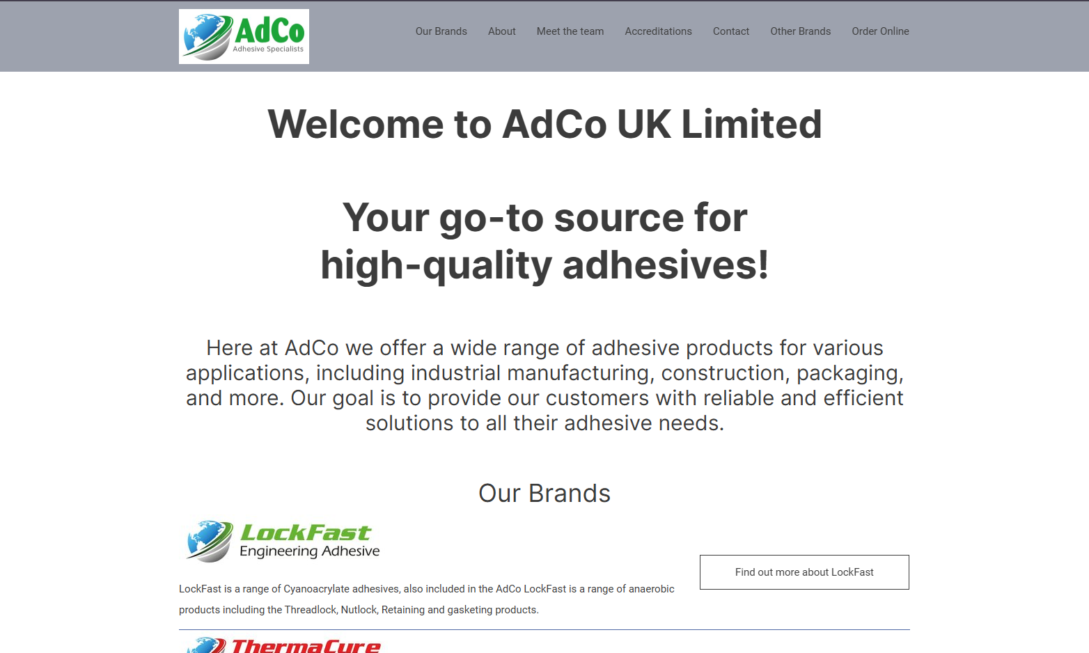 Adco UK Ltd Website