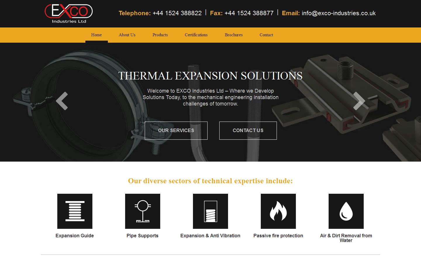 Exco Industries Website