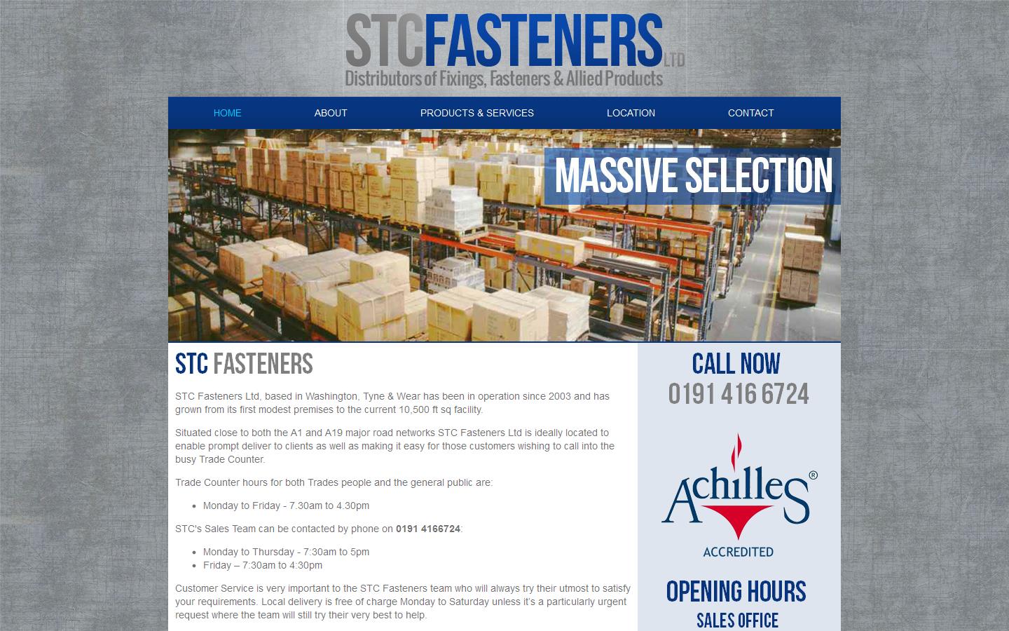S T C Fasteners Ltd Website