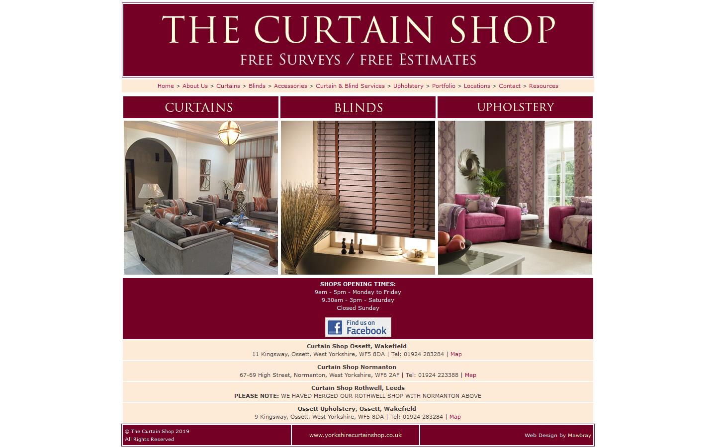 The Curtain Shop Website