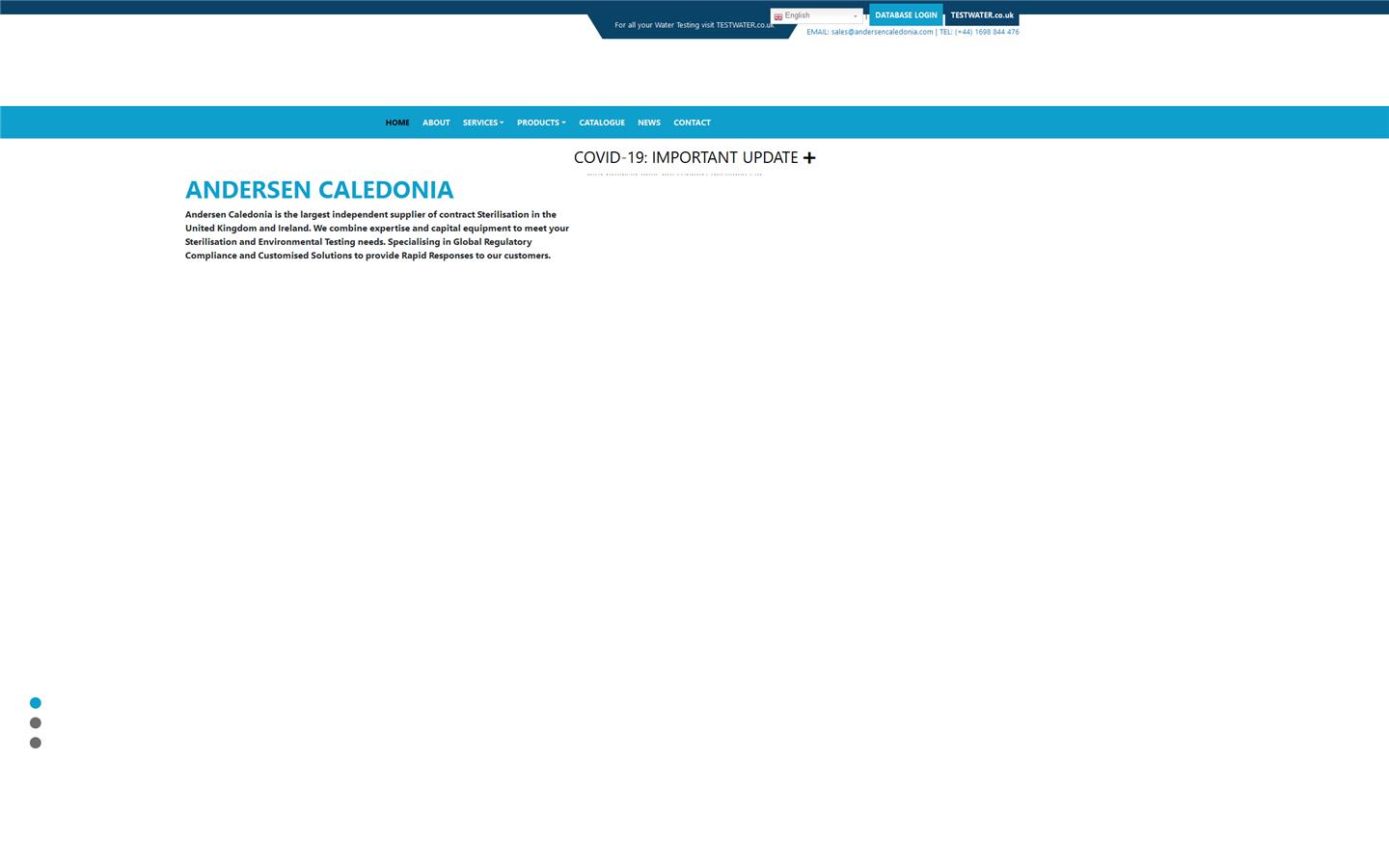 Andersen Caledonia Website