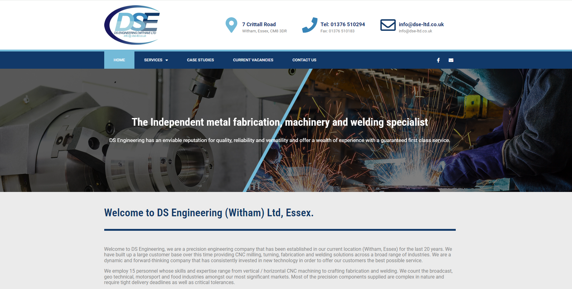 D S Engineering Website