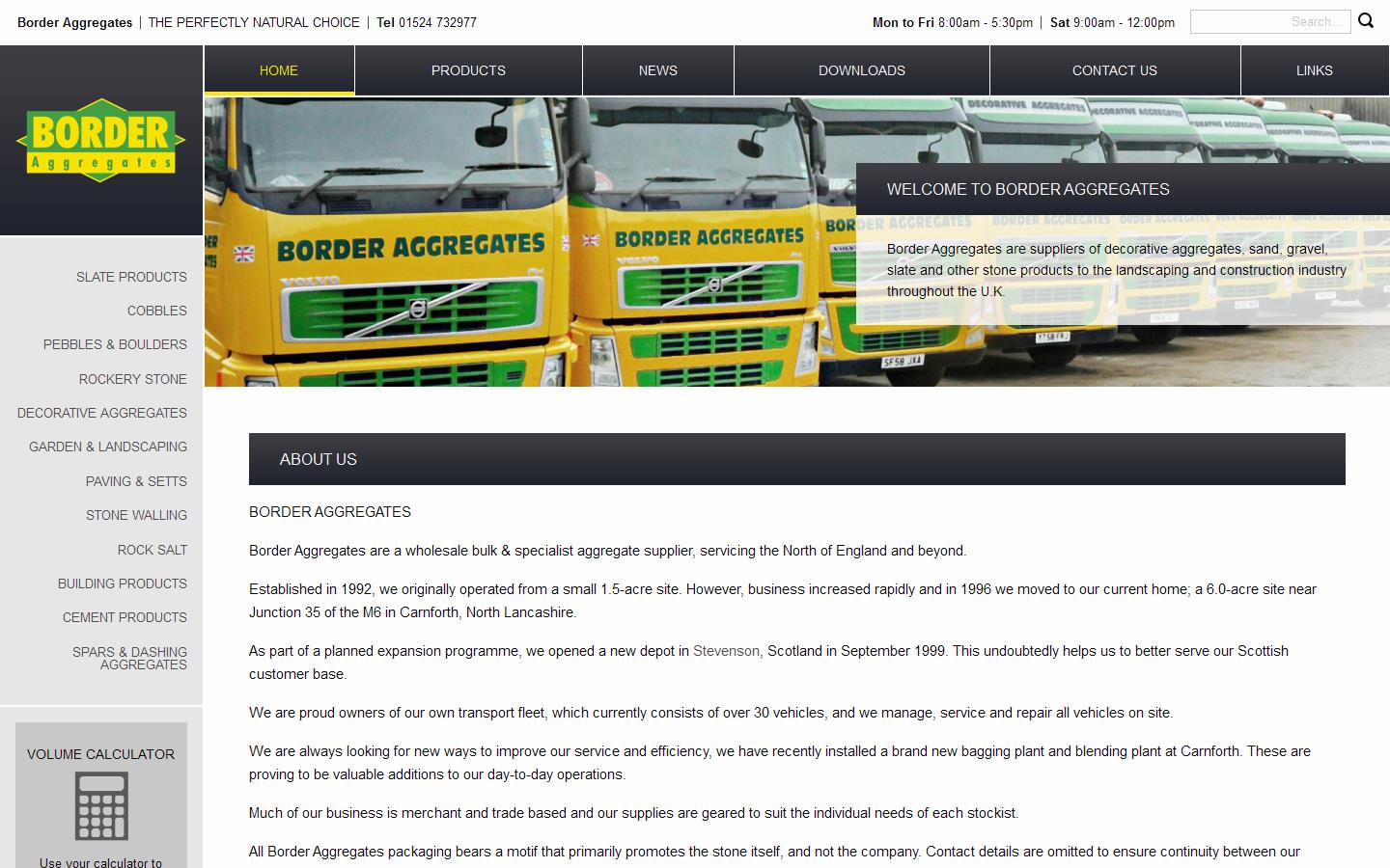 Border Aggregates Website